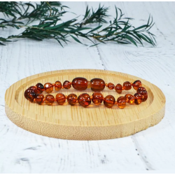 BRACELET D'AMBRE COGNAC - IRREVERSIBLE BIJOUX