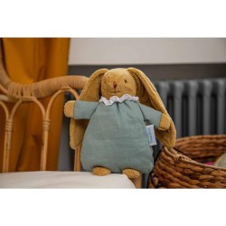 DOUDOU LAPIN HOCHET VERT CELADON - TROUSSELIER