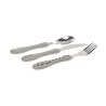 COUVERTS INOX 3 PIECES CHAT GRIS - LASSIG