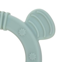 ANNEAU DE DENTITION BOIS/SILICONE CHIEN BLEU - LASSIG