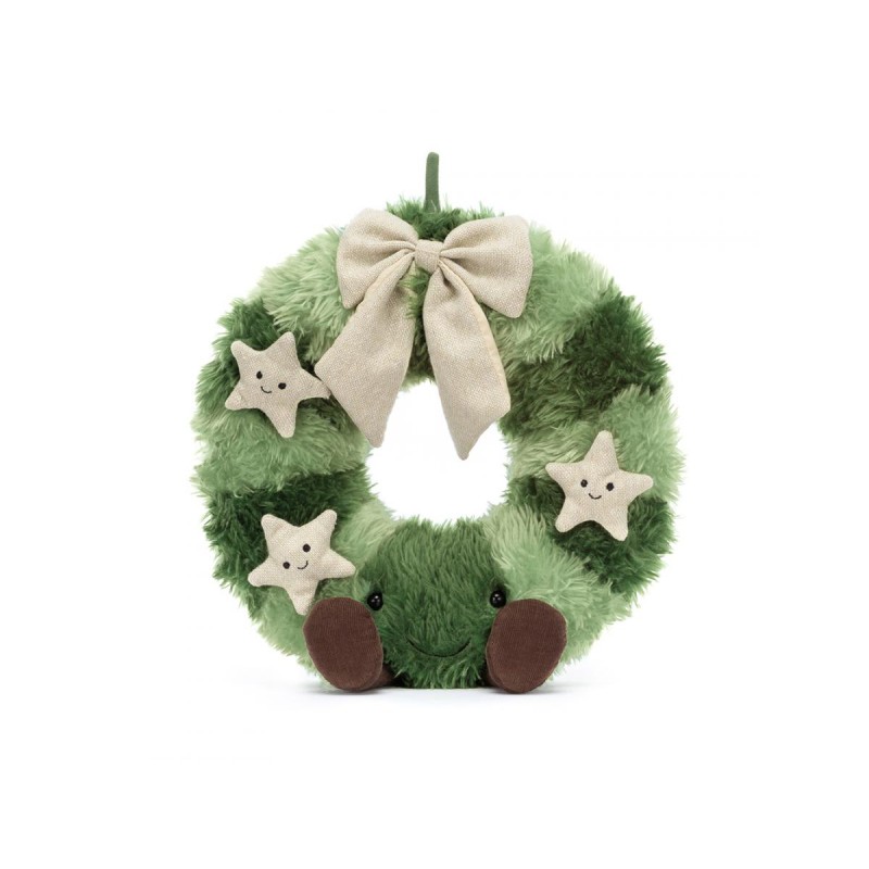 COURONNE DE NOËL AMUSEABLE NORDIC SPRUCE WREATH - JELLYCAT