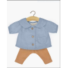 ENSEMBLE "BACK TO SCHOOL" BLOUSE MILLERAIES BLEUE + LEGGING - MINIKANE