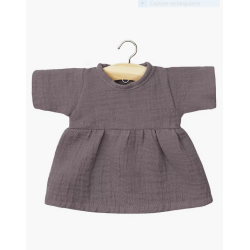 ROBE FAUSTINE MANCHES LONGUES RAISIN - MINIKANE