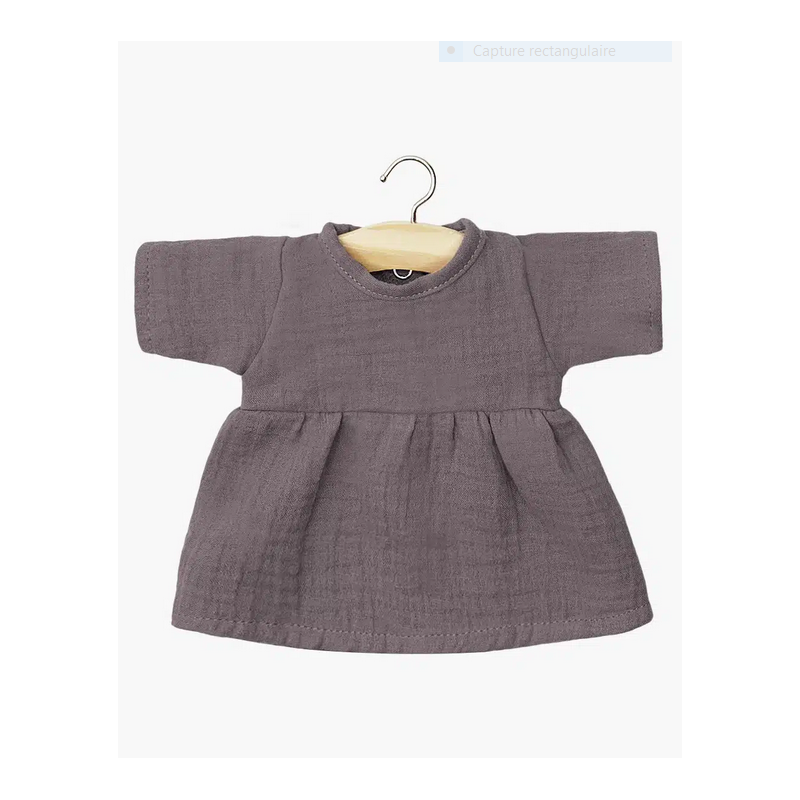 ROBE FAUSTINE MANCHES LONGUES RAISIN - MINIKANE