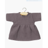 ROBE FAUSTINE MANCHES LONGUES RAISIN - MINIKANE