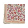 FOULARD FLEURS INDIENNE PAPAYA ORANGE - BONHEUR DU JOUR