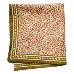 FOULARD LEOPARD SAVANE ROSE...