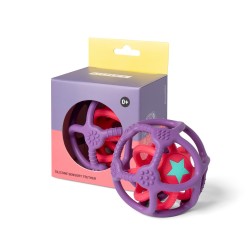 2 BALLES SENSORIELLES SILICONE VIOLET ET ROSE - LITTLE L