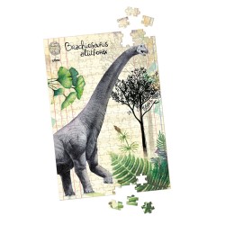 COFFRET DE 3 PUZZLES DINOSAURES 200 PIECES+POSTERS-MUSEUM D'HISTOIRE NATURELLE - VILAC