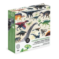 PUZZLE DINOSAURES 500 PIECES-MUSEUM D'HISTOIRE NATURELLE - VILAC