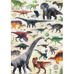 PUZZLE DINOSAURES 500 PIECES-MUSEUM D'HISTOIRE NATURELLE - VILAC