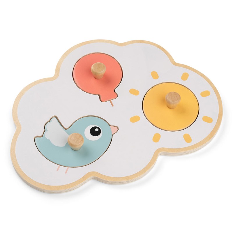 PUZZLE BOUTONS NUAGES HEUREUX HAPPY CLOUD - DONE BY DEER