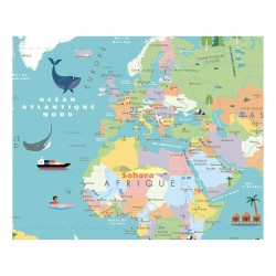 PUZZLE MAGNETIQUE CARTE DU MONDE - VILAC