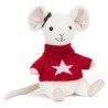 SOURIS MERRY MOUSE ET SON PULL DE NOEL - JELLYCAT