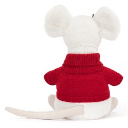 SOURIS MERRY MOUSE ET SON PULL DE NOEL - JELLYCAT