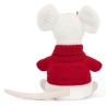 SOURIS MERRY MOUSE ET SON PULL DE NOEL - JELLYCAT