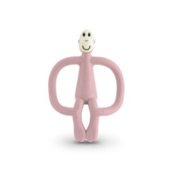 SINGE DE DENTITION EN SILICONE ROSE POUDRE - MATCHSTIK MONKEY