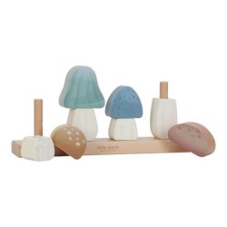 CHAMPIGNONS A EMPILER EN BOIS FOREST FRIENDS - LITTLE DUTCH
