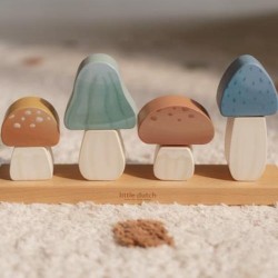 CHAMPIGNONS A EMPILER EN BOIS FOREST FRIENDS - LITTLE DUTCH