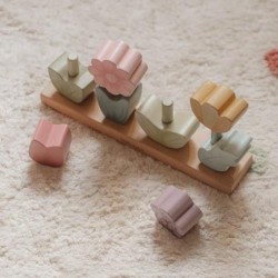 FLEURS A EMPILER EN BOIS FAIRY GARDEN - LITTLE DUTCH