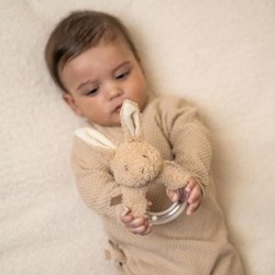 ANNEAU HOCHET PELUCHE LAPIN BABY BUNNY - LITTLE DUTCH