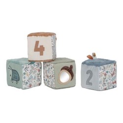 LOT DE 4 CUBES DOUX FOREST FRIEND - LITTLE DUTCH