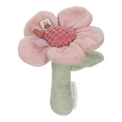 HOCHET PELUCHE FLEUR ROSE...