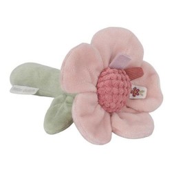 HOCHET PELUCHE FLEUR ROSE FAIRY GARDEN - LITTLE DUTCH