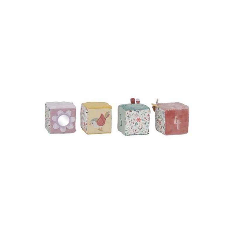 LOT DE 4 CUBES DOUX FAIRY GARDEN - LITTLE DUTCH