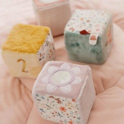 LOT DE 4 CUBES DOUX FAIRY GARDEN - LITTLE DUTCH