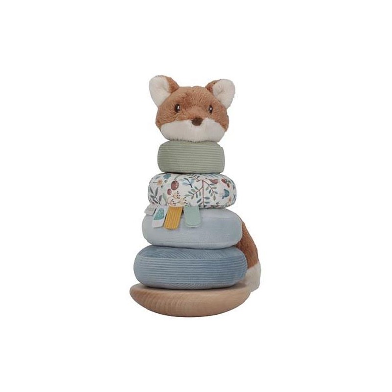 RENARD A EMPILER DOUDOU ET BOIS " FOREST FRIENDS" - LITTLE DUTCH