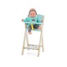 CHAISE HAUTE BLEU ET FLEURS - VILAC