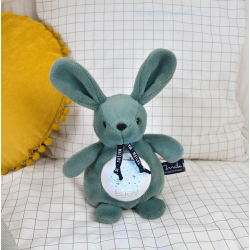 VEILLEUSE MUSICALE PROJECTEUR LAPIN VERT - MAILOU