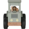 TRACTEUR AVEC SA REMORQUE ET FIGURINES E  BOIS - LITTLE DUTCH