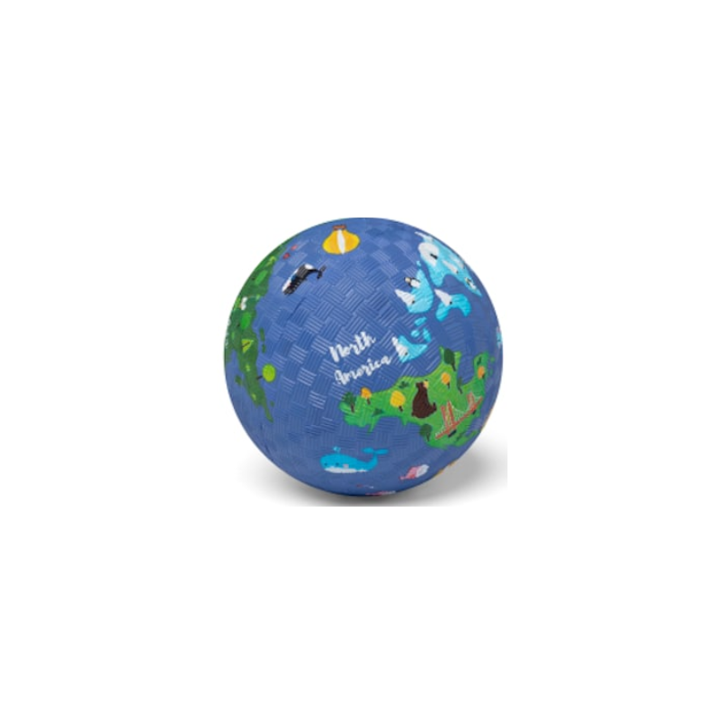 BALLON CAOUTCHOUC 13 CM "MONDE" - LITTLE L