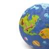 BALLON CAOUTCHOUC 13 CM "MONDE" - LITTLE L