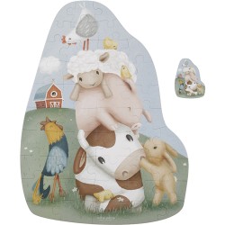 PUZZLE DE SOL EN CARTON XL LITTLE FARM - LITTLE DUTCH