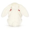 BASHFUL BUNNY MEDIUM RED LOVE HEART - JELLYCAT