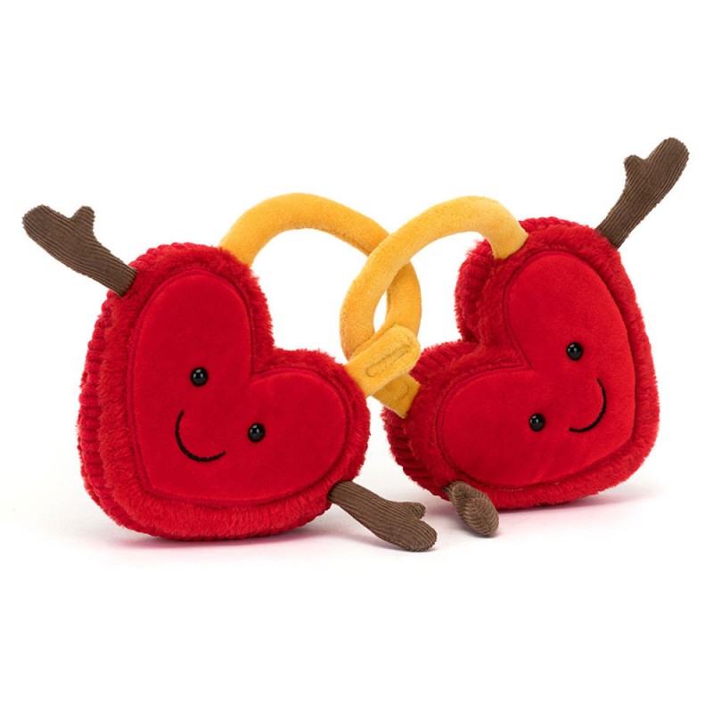 CADENAS COEUR ROUGE AMUSEABLES VAL & TINA LOVE LOCKS - JELLYCAT