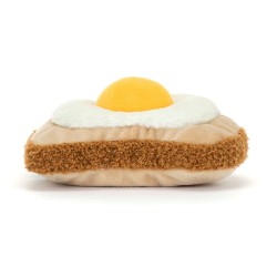 OEUF AU PLAT SUR TOAST AMUSEABLE EGGLANTINE EGG ON TOAST - JELLYCAT