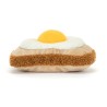 OEUF AU PLAT SUR TOAST AMUSEABLE EGGLANTINE EGG ON TOAST - JELLYCAT