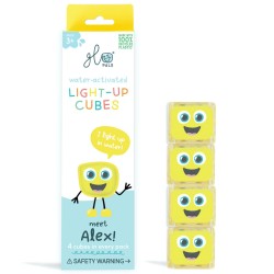 CUBES LUMINEUX ALEX JAUNE -...