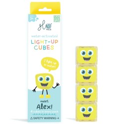 CUBES LUMINEUX JAUNE ALEX -...