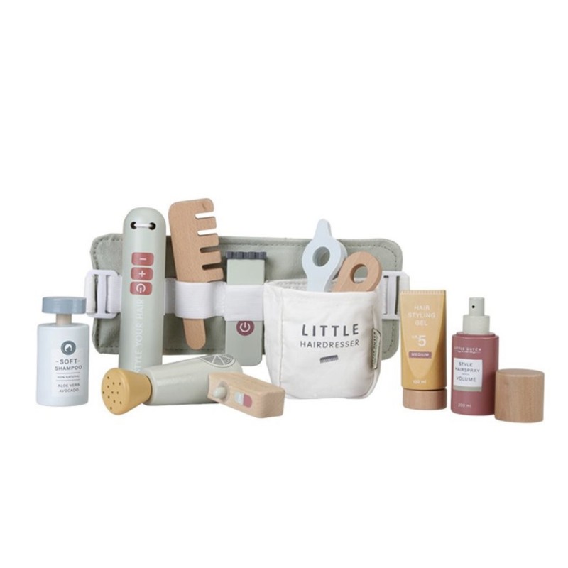 ENSEMBLE DE COIFFURE EN BOIS - LITTLE DUTCH